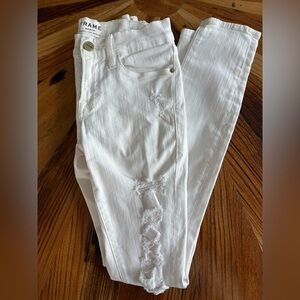 Frame “Le Skinny de Jeanne” White Jeans
